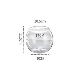 Transparante PET-plastic kleine ronde viskom & <span class=keywords><strong>aquarium</strong></span>, duurzaam en makkelijk schoon te maken, voor woonkamer en thuiskantoor decoratie - Product Image 6