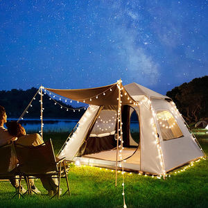 Tente de <span class=keywords><strong>camping</strong></span> automatique quatre saisons E-RIKE, protection UV, 4 personnes, imperméable, légère, portable, auvent Oxford, ouverture rapide - Product Image 5