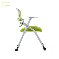 Mobilier de bureau commercial professionnel Chaise de conférence au design moderne Chaise en tissu maillé avec fonction pliable empilable