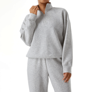 Women <strong>Sets</strong> <strong>Plus</strong> <strong>Size</strong> Half Zipper Sweatshirts Winter Fleece Tracksuit 2 Piece Women Hoodies <strong>Set</strong> Oversized <strong>Jogger</strong> <strong>Set</strong> Women - Product Image 3