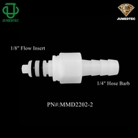 Petit orifice 1/16 "à 3/8" tuyau Barb connecteur Barb mâle droit raccord de Tube d'accouplement à déconnexion rapide avec Double joint torique