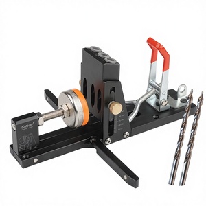Morsetto per giunzioni di pannelli CNC in lega di alluminio pieghevole, strumento di posizionamento per fori obliqui e per fori con angolo, per carpentieri, 4 anni - Product Image 1