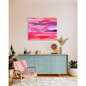 Suministro directo de fábrica, adorno de pared metálico de alto brillo en rosa rojizo para decoración interior moderna. - Product Image 1