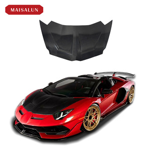 Capó de motor de fibra de carbono para Lamborghini, capó estilo <span class=keywords><strong>Svj</strong></span>, para <span class=keywords><strong>Roadster</strong></span> Lp700, Lp720, Cabriolet, Coupe, cambio a <span class=keywords><strong>Svj</strong></span> - Product Image 1