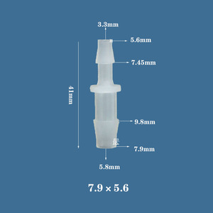 3/<span class=keywords><strong>16</strong></span> "5/<span class=keywords><strong>16</strong></span>" giảm tốc Đầu nối ống Polypropylen thẳng 4.8mm 7.9mm Đầu nối giảm thanh 2 chiều màu đỏ - Product Image 6
