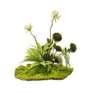 Arrangement floral artificiel sur base en mousse, centre de table rond, décoration florale en soie pour mariage, hôtel, table de salle à manger - Product Image 4