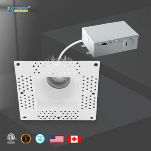 Downlight LED carré moderne anti-éblouissement de 4 pouces, sans cadre, 15W, 5CCT, sans boîtier, plafond IP54, Ra90, 1200LM, pour maison, <span class=keywords><strong>hôtel</strong></span>, projet - Product Image 3