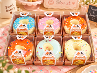 Jouets Squishy Donut en PU de 8,5 cm, à remontée lente, doux, anti-stress, mignons, simulation de dessert, vente en gros directe d'usine