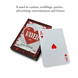 บัตรเล่นกระดาษพิมพ์โลโก้ที่กำหนดเองสำหรับเกมโป๊กเกอร์คาสิโนของขวัญโฆษณา - Product Image 2