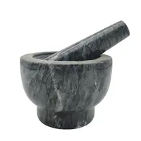 Juego de mechas de mármol y granito negro, herramientas de mortero