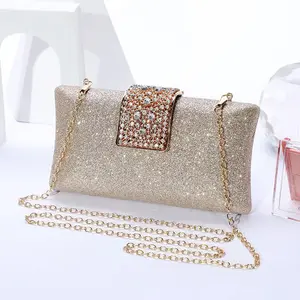 Bolsa de enfeite para senhoras, bolsa de jantar super flash, com strass, moda feminina, bolsa de cheongsam, 2023