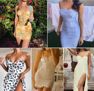 낮은 MOQ 공장 직접 가격 재고 대량 판매 사용 옷 저렴한 가격 여성 의류 사용 의류 여성 드레스