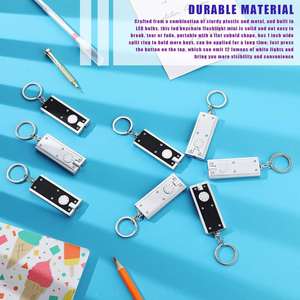 Custom Logo 12 Lumen Portable Ultra <b>Bright</b> Battery Powered Key Ring <b>Torch</b> for Outdoor Camping Hiking and Emergency Lighting - Product Image 3