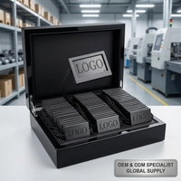 Sacs de vêtements en polyester recyclé avec corde carrée, gravure laser, personnalisables OEM, durables, avec nom de marque estampé or, pour étiquettes de montres