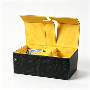 Boîte double compartiment en PU personnalisée en gros pour dés et cartes à collectionner – Accessoires de jeu TCG - Product Image 1