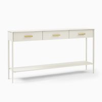 Table minimaliste intérieur salon meubles cadre tiroirs spacieux utiliser stockage laiton matériel entrée Console Tables
