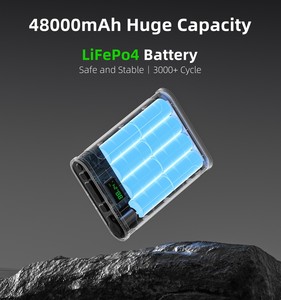 Power Bank Portatile Elettronico da 153.6Wh 48000mAh, Caricabatterie con Uscita 12V DC USB USBC e Accendisigari - Product Image 2