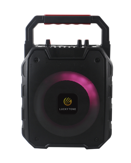 6.5-inch Portable Speaker Supports Bluetooth with Built-in Battery and Microphones for Parties, Outdoor Activities and Trips