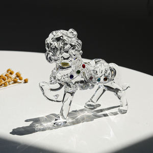 Figurine de cheval en cristal, objet de collection, statue d'animal polie écologique, décoration pour la maison, le bureau ou la table - Product Image 3
