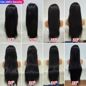 Letsfly Pelucas Frontales de Encaje 13x4 con Ondas de Agua de Densidad 200% de 10A, de Oreja a Oreja, de 16 a 32 Pulgadas, Cabello Humano Negro Natural al por Mayor - Product Image 4