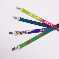 Porte-badge infirmière/médecin avec enrouleur, sangle détachable en polyester/nylon écologique, lanières personnalisées imprimées couleurs Pantone