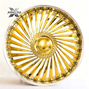 <span class=keywords><strong>Jantes</strong></span> forgées XINGTU Concave Chrome Deep Lip 2 pièces, design multi-rayons, 17 18 <span class=keywords><strong>19</strong></span> 20 22 pouces, 5x120 5x114.3 T6061 pour Benz - Product Image 1
