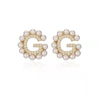 Luxe Lettre H Boucles D'oreilles Collection Designer Boucles D'oreilles Bijoux Vintage Strass En Acier Inoxydable Boucles D'oreilles Dernier Catalogue