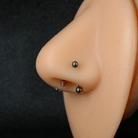 G23 Boule à sourcils incurvée Tragus Belly Lip Tongue Ring Titanium Body Piercing Jewelry