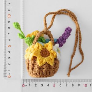 Nuevo diseño, ramo colgante decorativo, cesta colgante, Mini bonitos regalos hechos a mano de ganchillo para niñas - Product Image 5