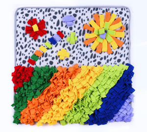 Tapis de renifflement interactif pour chiens et chiots, série Rainbow, pour l'alimentation lente et la recherche de nourriture - Product Image 2