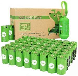 Sacs à déjections pour animaux de compagnie avec distributeur en boîte, écologiques, biodégradables, sacs à déjections pour chiens, fabrication sur mesure OEM - Product Image 1
