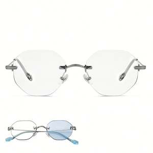 Gafas de Sol Personalizadas 2025 de Alta Calidad con Lentes de Moda que Cambian de Color, sin Montura, UV400, Fotocromáticas, de Aleación, para Hombre y Mujer - Product Image 1