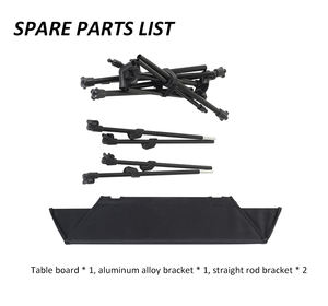 Outdoor Compact Ultra Light Aluminum Frame Oxford Cloth Foldable Backpacking Folding Mini <b>Camping</b> <b>Table</b> - Product Image 5