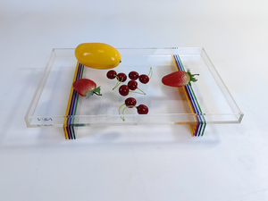 <b>Rainbow</b> Color Matching Rectangular Storage Tray Acrylic Tray - Product Image 5