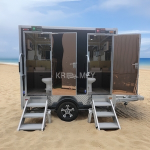 2025 Baño de ducha de casa prefabricada a la venta Cabina Inodoros portátiles Remolque - Product Image 5