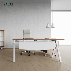 Chất lượng cao đương đại bằng gỗ quản lý bàn đồ nội thất thương mại với thiết kế tối giản dễ dàng lắp ráp bền - Product Image 2