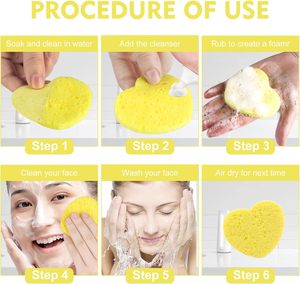 Compressed Professional Makeup Removal <b>Sponge</b> Spa <b>Sponges</b> for Face Cleansing, Massage, Pore Exfoliating, Mask, Makeup Removal - Product Image 6