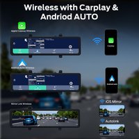 DVR de voiture CarPlay de qualité supérieure pour véhicule Carplay Android Auto rétroviseur de voiture