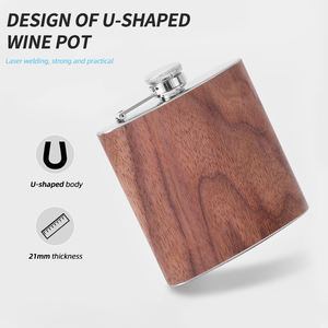 WeVi personalizzabile portatile in acciaio inox tazza personalizzata bottiglia di liquore tasca pentola di vino per whisky - Product Image 2