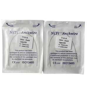 Fili <span class=keywords><strong>TMA</strong></span> ortodontici di fabbrica per uso medico completo rettangolari rotondi in lega di titanio molibdeno <span class=keywords><strong>TMA</strong></span> Archwires - Product Image 1