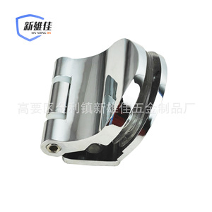 Semi Circular Single Sided Zinc Alloy Glass <b>Clamp</b> Wall Mount Bright Finish Shower Room Hardware - Product Image 2