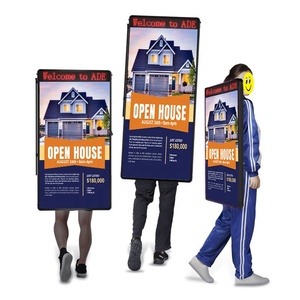 휴대용 광고 LED 스크롤 메시지 보드 새로운 스타일 배낭 디스플레이 걷는 빌보드 라이트 박스 - Product Image 1