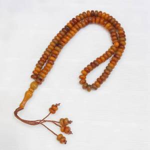 Tasbih de resina resistente a los arañazos con base plana, 99 cuentas, disponible en varios colores, marca YASEEN, para el culto musulmán. - Product Image 1