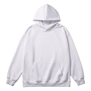 Sweat-shirt à capuche en coton pur 300G pour homme 2025 - Surdimensionné, vierge, imprimé sur mesure, streetwear d'automne, décontracté - Product Image 1