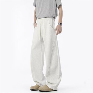Pantalons de survêtement tendance de style américain pour hommes en automne, <span class=keywords><strong>pantalon</strong></span> long décontracté à jambes droites, ample, à jambes larges, <span class=keywords><strong>avec</strong></span> cordon de serrage - Product Image 2