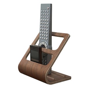 Wooden Desktop Remote <b>Control</b> <b>Holder</b> Creative Design Standing Type Desk Organizer Phone Stand Rectangle Shape - Product Image 5