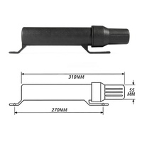 Boîte à outils boutonnée en plastique étanche, kit d'outils de moto bon marché de 7 pièces porte-documents manuel