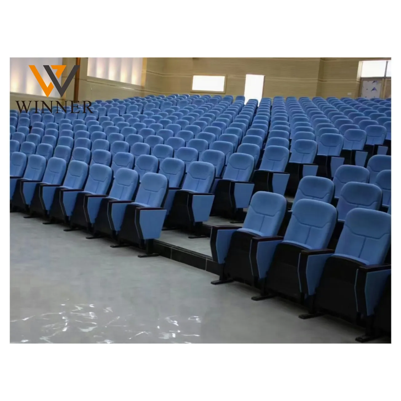 Commercial Theater Seats Hall Seating Church Pews Conference Cinema Furniture Auditorium Chair cadeiras igreja With Writing Pad