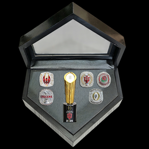 2025 Indiana Hoosiers NCAA Football National Championship <strong>Ring</strong> Set Men <strong>Iced</strong> Out Zircon Fan <strong>Ring</strong> Wholesale - Product Image 6