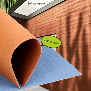 Panneau mural texturé en pierre tendre Panneau flexible Sculpture sur pierre tendre Feuille de revêtement en <span class=keywords><strong>ciment</strong></span> pour mur intérieur et extérieur - Product Image 1